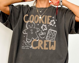 Christmas Cookie Crew Shirt, Cookie Baking Shirt, Holiday Baking Tee, Cookie Lover Gift, Matching Family Christmas Shirt, Cookie Exchange