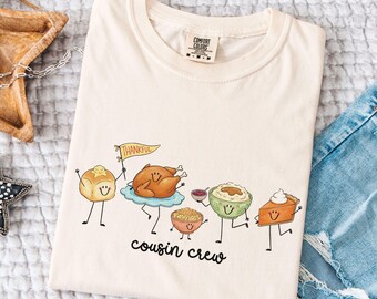 Thanksgiving Dinner Cousin Crew Shirt, Thanksgiving Matching Cousin T-shirts, Thanksgiving Family Dinner Tee, Matching Family T-shirt