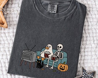 Spod - Halloween Horror Movie Skeleton Ghost Cat - Tee Sweatshirt Hoodie