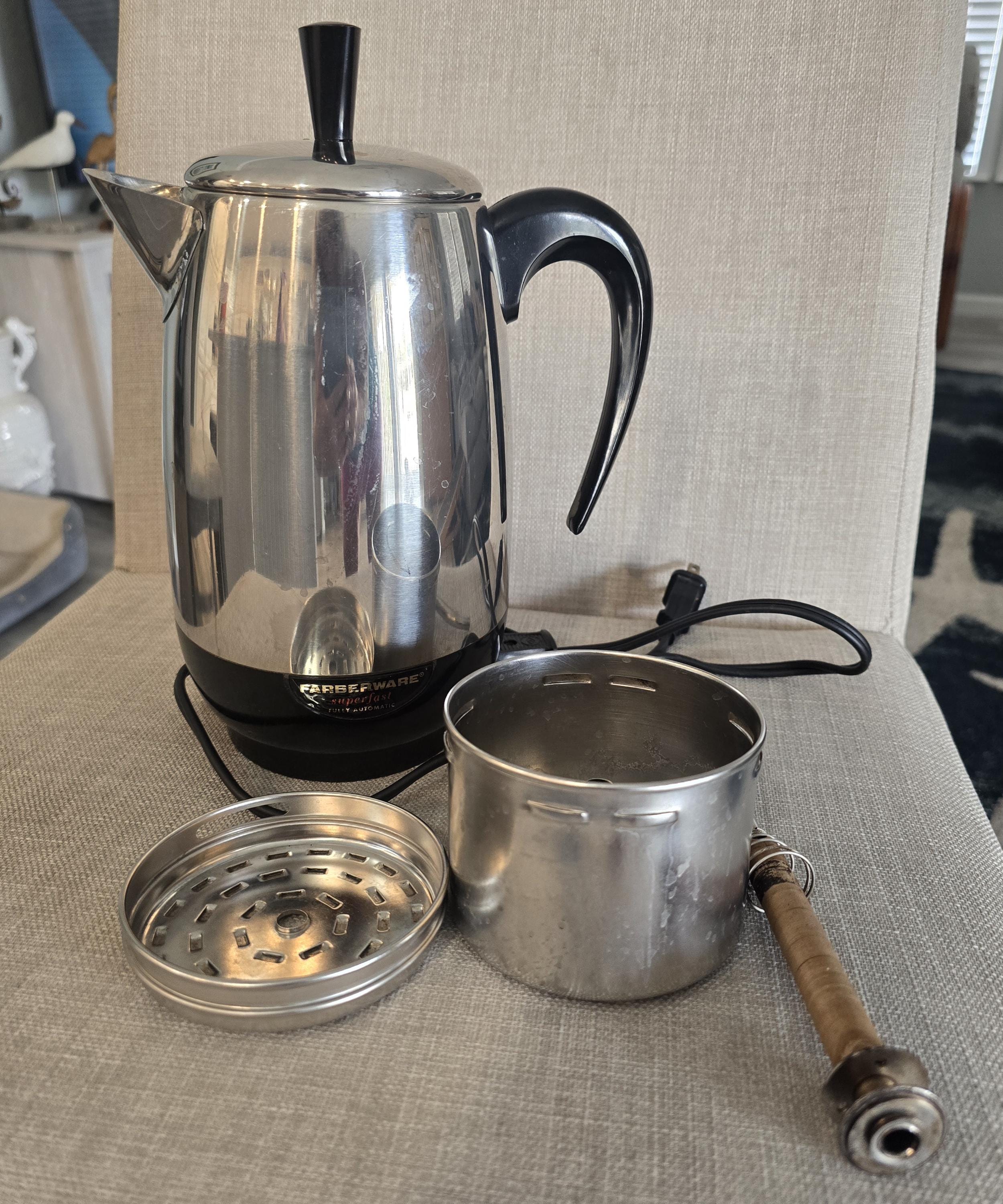 Vintage Farberware 8 cup Percolater model 138B