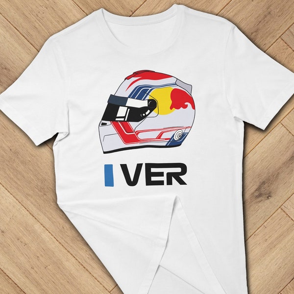 F1 shirt helm Max Verstappen, Formule een liefhebber cadeau, F1 fan race seizoen 2023 motorsport, vaderdag auto racen Uniseks T-shirt