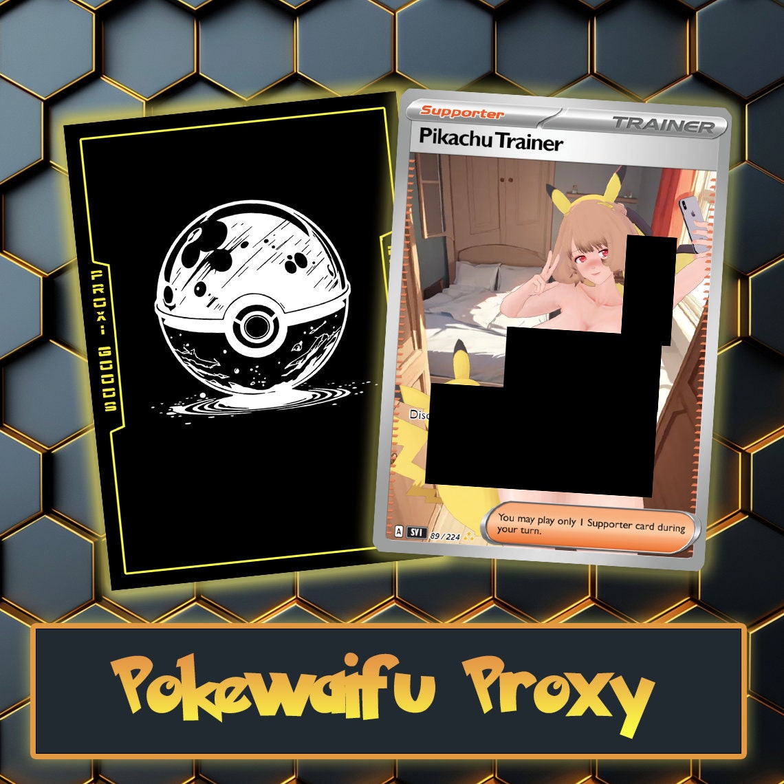 Pokewaifu Pika Trainer Full Art Proxy
