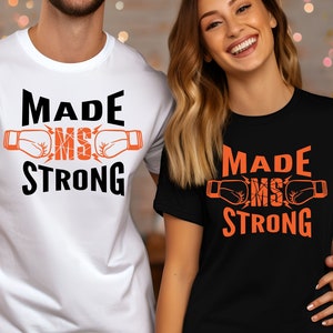Camisa MS Strong hecha, SVG, PNG Cricut, Silueta