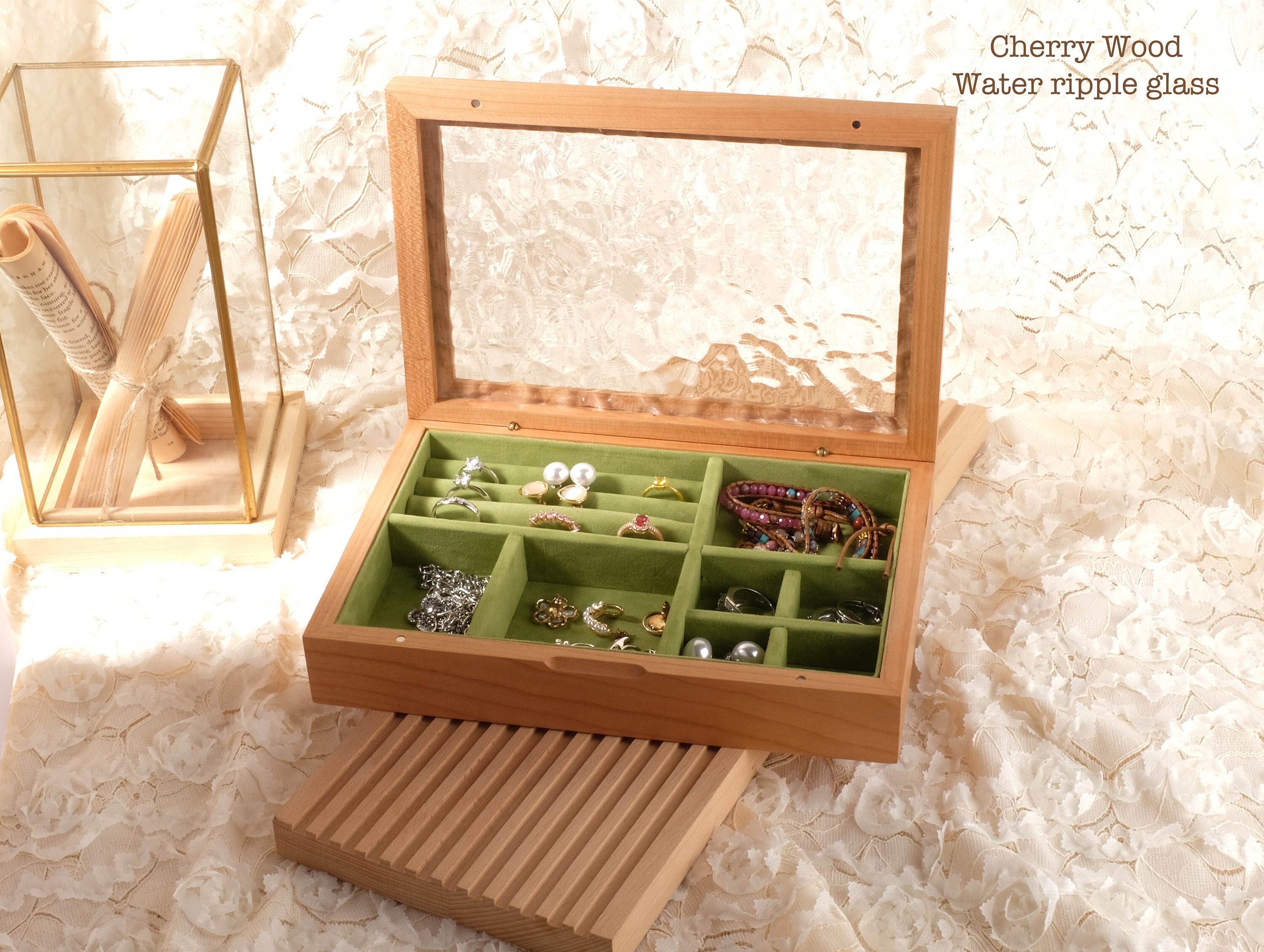 Custom Engraved Jewelry Box, Acacia Wood Accessories Organizer, Large  Storage for Earrings, Rings & Bracelets, Personalized Best Friend Gift 