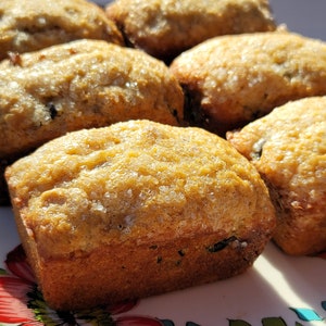 8 Mini Cranberry Orange Walnut Loaves
