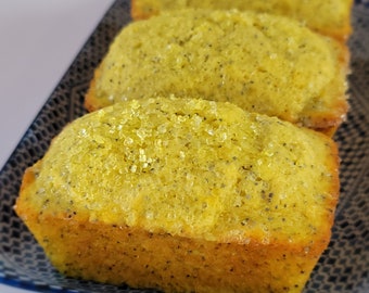 8 Mini Lemon Poppyseed Loaves