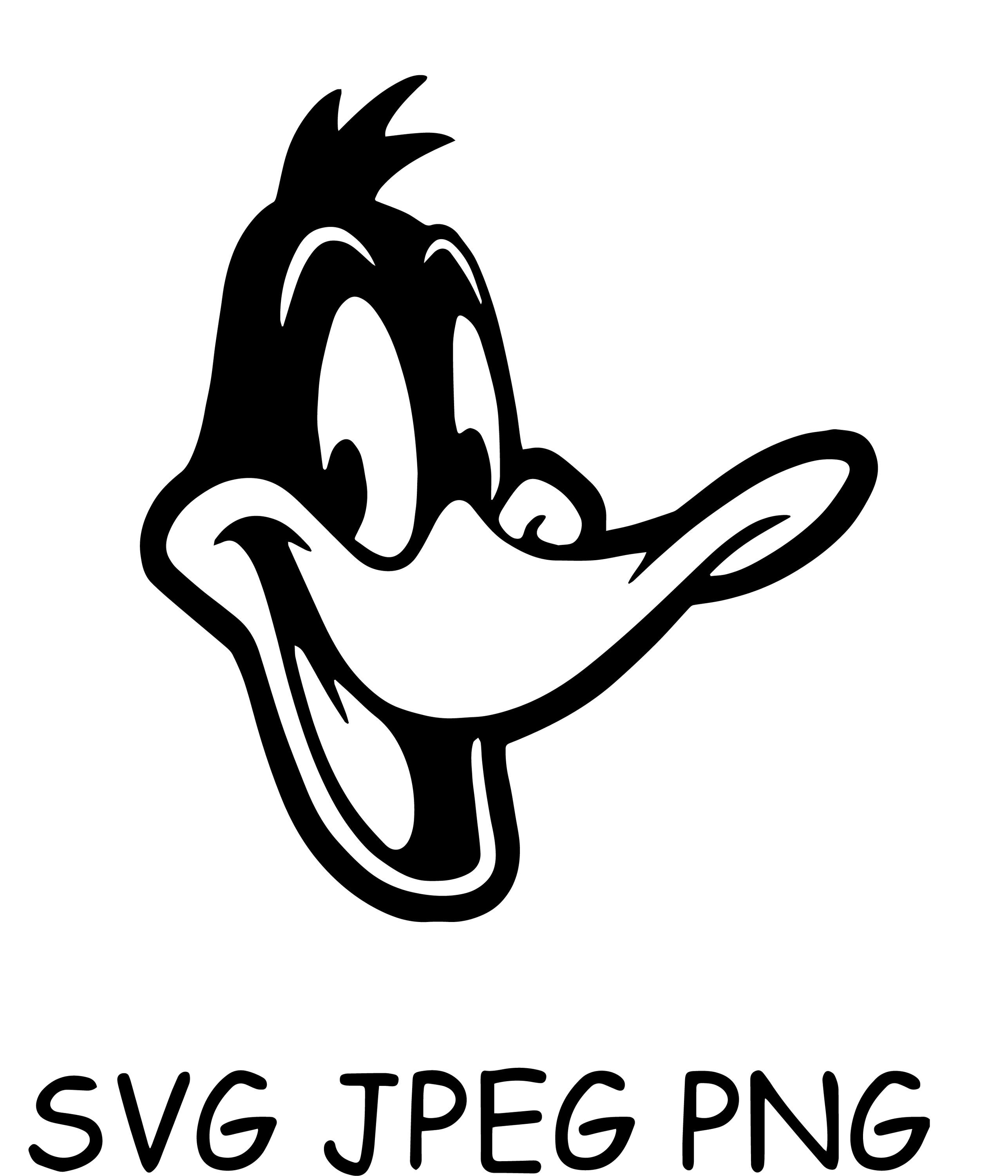 Daffy Duck Face for Cricut, SVG - Etsy