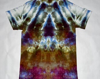 Maglietta Tie Dye tinta con punta di freccia, taglia piccola