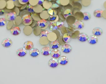 Crystal AB Flatback Rhinestones (Glass)