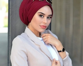 Instant Hijab - schnell einfach qualitativ sportlich Kopftuch Muslima Frauen Damen Mädchen Premium Hijab to go