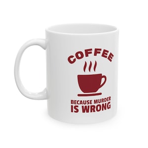 Tazza da caffè in ceramica divertente da 11 once