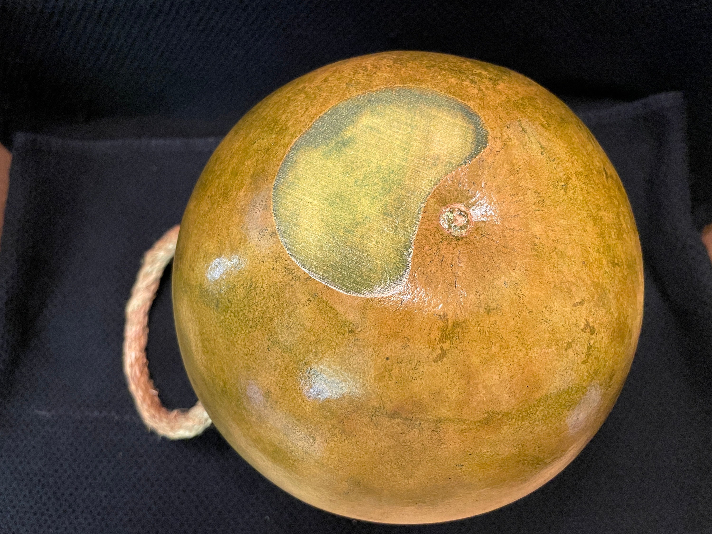 Gourd Vase 117 Gourd Art Large Green Gourd Vase Etsy