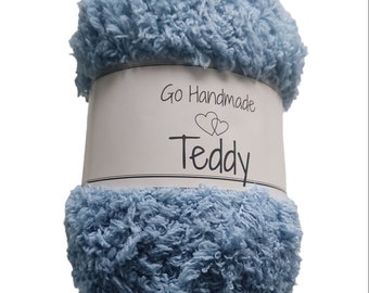 Teddy yarn - Jeans Bleu - ideal for finishing your baby shoes