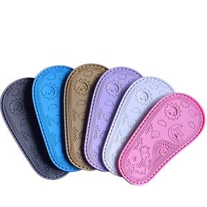 SIZE 14 - Tutti Fruti - including FREE insoles of your choice - perforated insoles for crocheting, crocheting shoes.