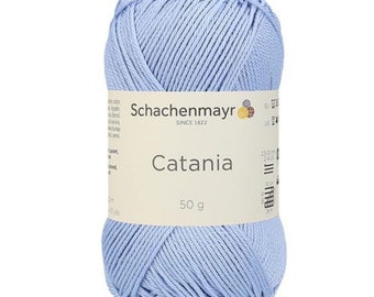 Catania - 00180 - Bleu serein - Coton - Schachenmayr - 125 mètres/50 grammes - TEX400 - 100% coton mercerisé