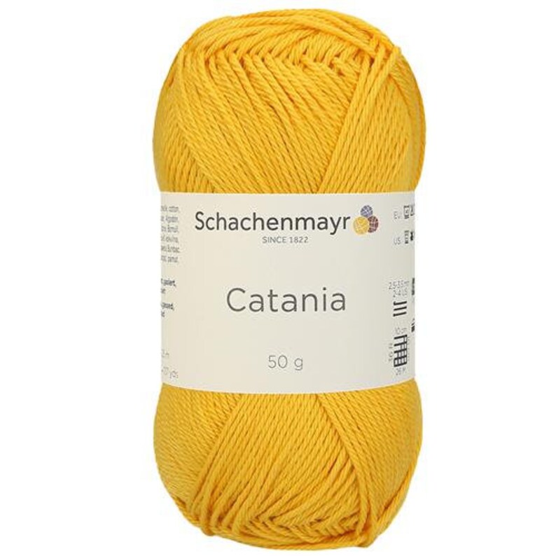 Catania 00208 Sonne Cotton Schachenmayr 125 meters/50 grams TEX400 100% cotton mercerized image 1