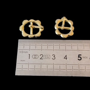 Setje 2 stuks Goud of Zilver 20mm 10mm binnendiameter Bloem afbeelding 1