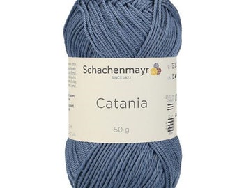 Catania - 00269 - Bleu gris - Coton - Schachenmayr - 125 mètres/50 grammes - TEX400 - 100% coton mercerisé