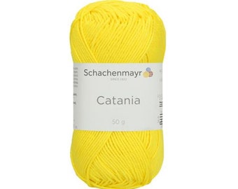 Catania - 00442 - NEON Yellow - Cotton - Schachenmayr - 125 meters/50 grams - TEX400 - 100% cotton mercerized