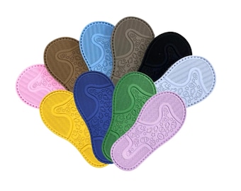 New Design "SIZE 20" - 12.2 cm - Perforated Rubber Sole for Crocheting Shoes.
