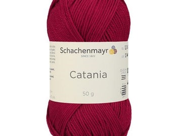 Catania - 00192 - Wine red - Cotton - Schachenmayr - 125 meters/50 grams - TEX400 - 100% cotton mercerized