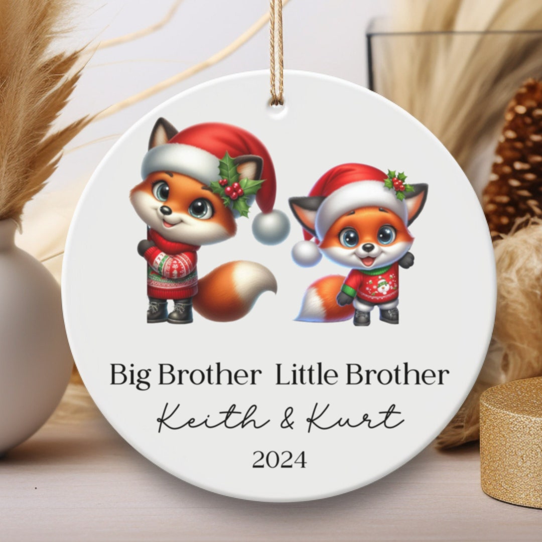 Big Brother Christmas Ornament Personalized Big Brother Gift Big