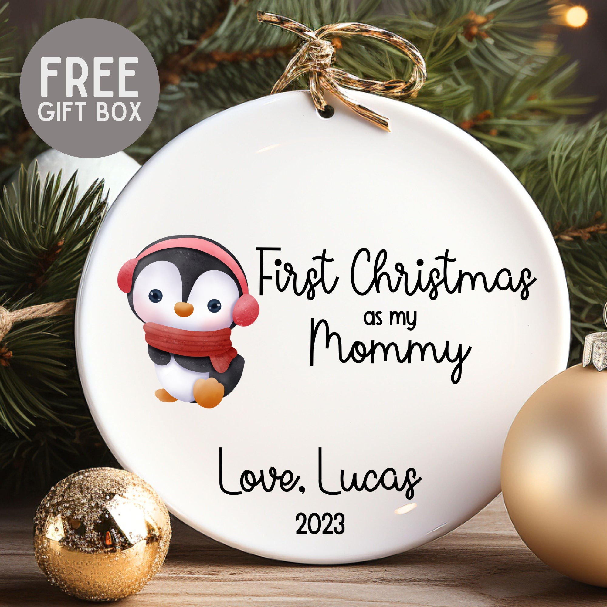 First Christmas As A Mom Funny 1st Christmas Gifts for New Mom Mommy Moms   Greeting Card for Sale by clothesy7