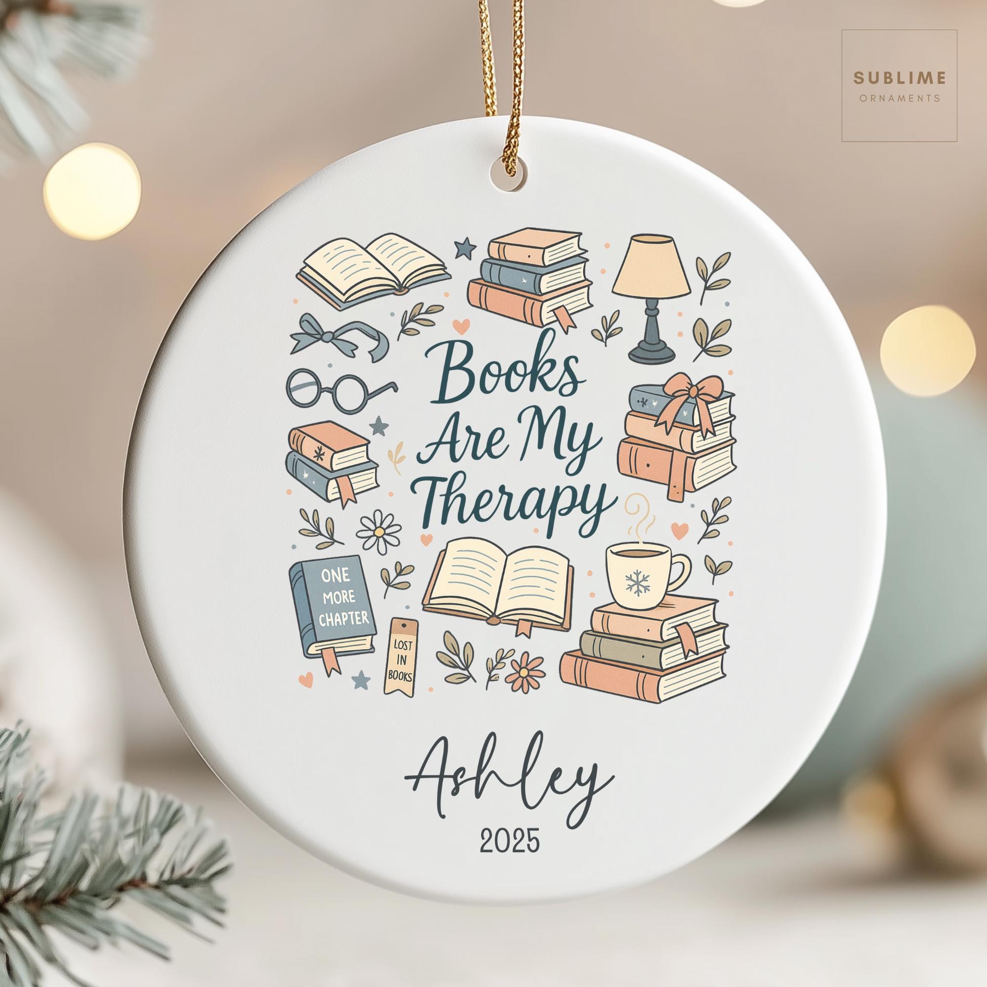 Sweat à Capuche « Books Are My Therapy » - Design Rétro Mignon Pour Amoureux Des Livres