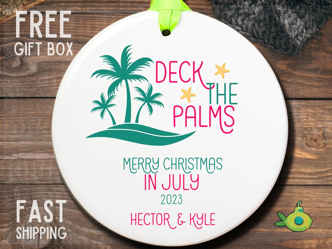 Christmas in July Ornament 2023 Summer Christmas Tropical Etsy