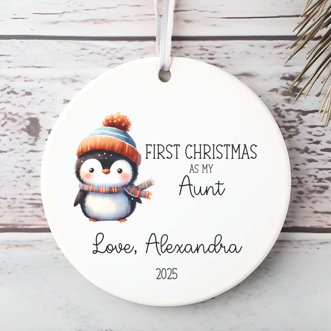 Personalized Aunt Christmas Ornament | Gift From Niece/nephew - Etsy