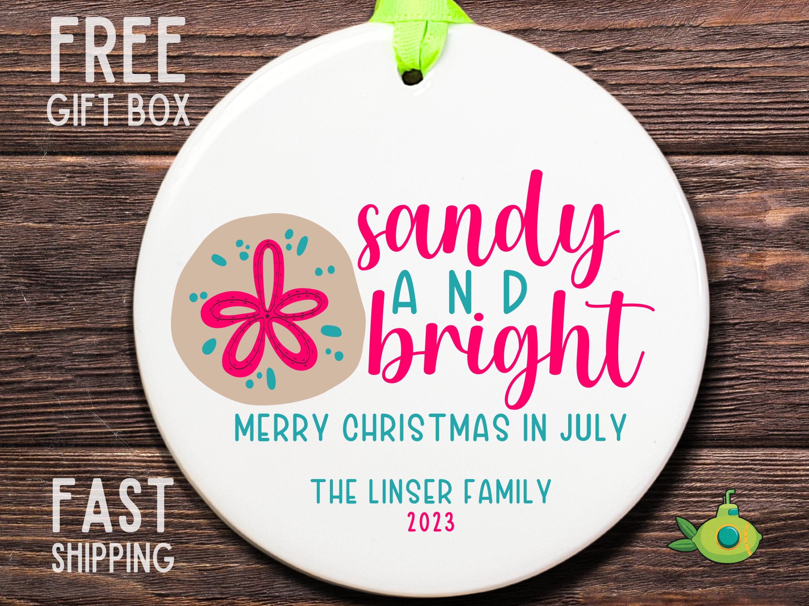 Christmas in July Ornament 2023 Summer Christmas Tropical Etsy