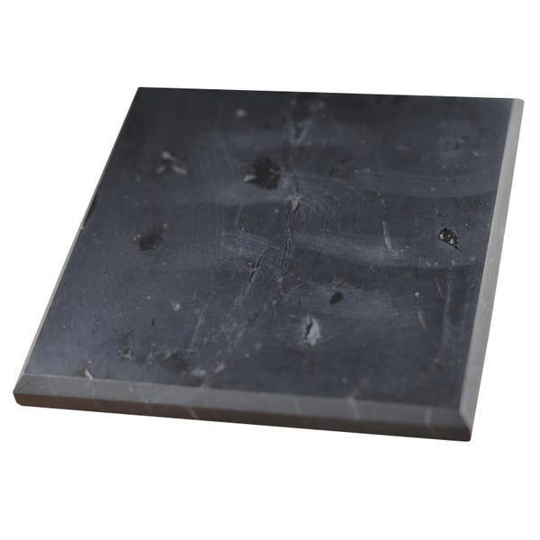 Shungite Tile - Shungite Slab Plate Shungite Crystal Charging Plate Mineral Décor Coaster Healing Crystal