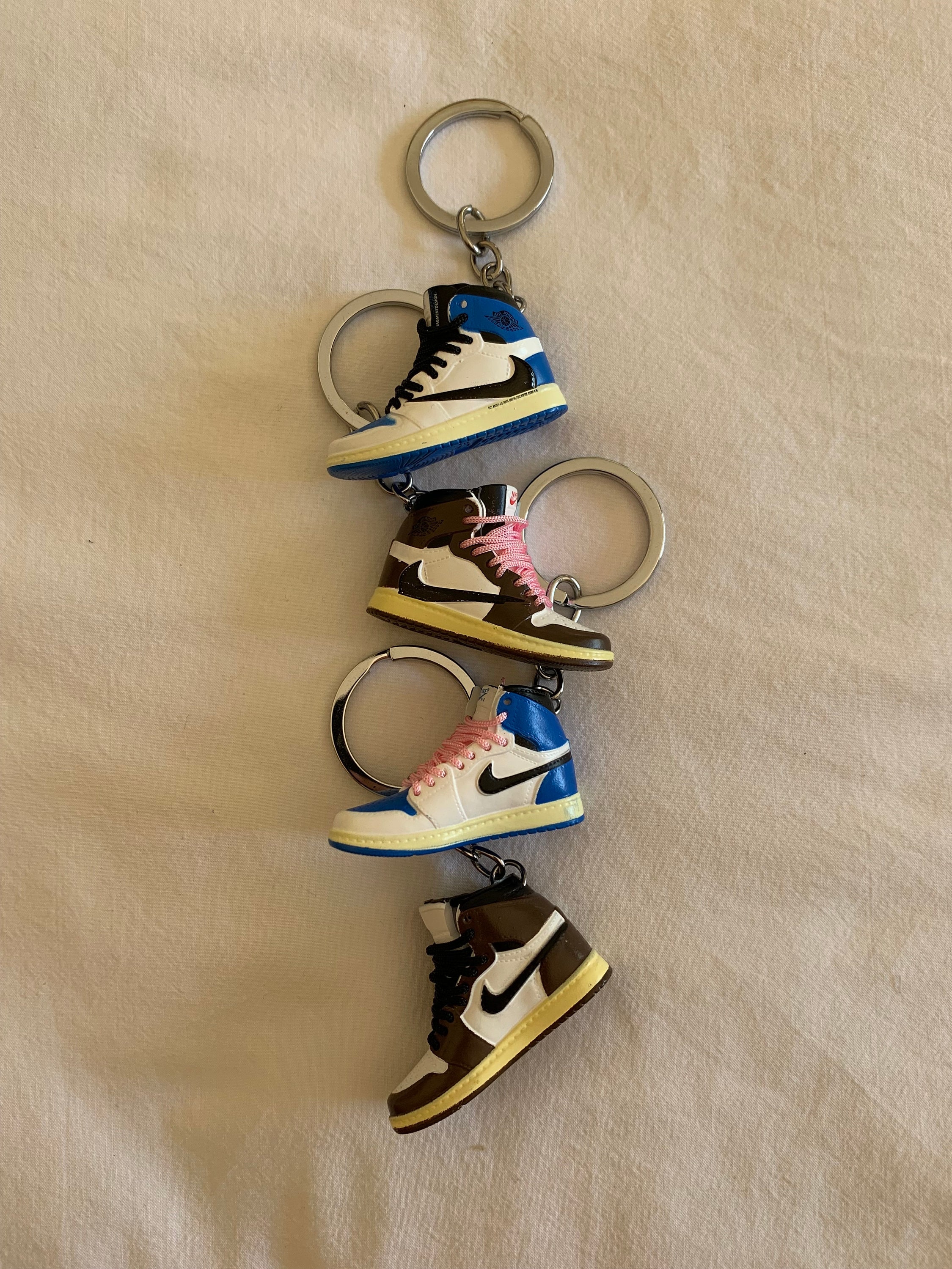 DSK GLOBAL Cute Nike Air Jordan X Louis Vuitton Keyring 3D Rubber