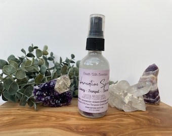 Hibernation Spray, Crystal Infused, Sleep Spray, Pillow Spray, Aromatherapy Spray, Sleep Support, Sleep Aid, Lavender Spray, Pillow Mist