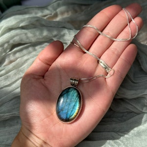 Labradorite Necklace, Sterling Silver Labradorite Pendant, Labradorite Necklace, Labradorite Jewelry, Labradorite Pendant, Labradorite