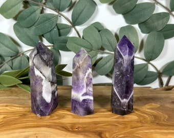 Chevron Amethyst Point, Dream Amethyst Tower, Banded Amethyst, Chevron Amethyst, Amethyst Point, Dream Amethyst Point, Banded amethyst point