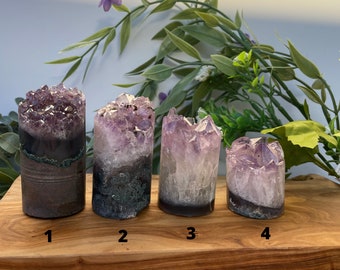 Amethyst Cylinder Tower, Amethyst, Crystal Cylinder, Crystal Tower, Amethyst, Reiki Healing, Crystal Gifts, Amethyst Crystal, Amethyst Core