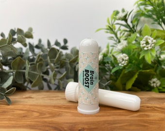 Brain Boost Aromatherapy Inhaler, Focus, Aroma Inhaler, Essential Oil Inhaler, Aromatherapy, Aromatherapy Inhaler, Oil Inhaler, Aromastick