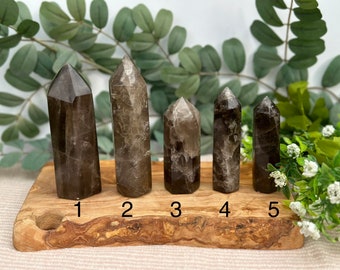 Smoky Quartz Towers, Protective Crystals, Crystals for grounding, Healing Crystals & Stones, Root Chakra, Quartz, Crystal Points