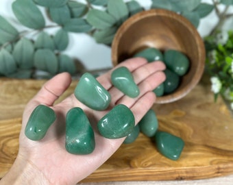 Green Aventurine Tumbled, Green Aventurine, Tumbled Stones, Tumbled Green Aventurine,  Heart Chakra, Crystals for Prosperity, Good Luck