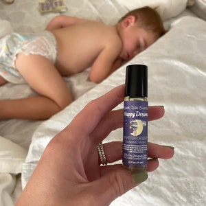 Night Terror Essential Oil Blend, Happy Dreams, Therapeutic Grade Essential Oils, Crystal Infused, Insomnia, Sleep Roller