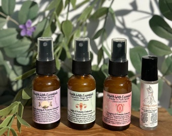 Natural Birth Aromatherapy Set, Essential Oil Spray & Roller, Home Birth Kit, Hospital Bag Essential, Baby Shower Present