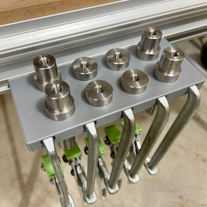 Festool Bench Dog x8 and Quick Clamp Holder x5 for MFT/3 Table or Wall Mount