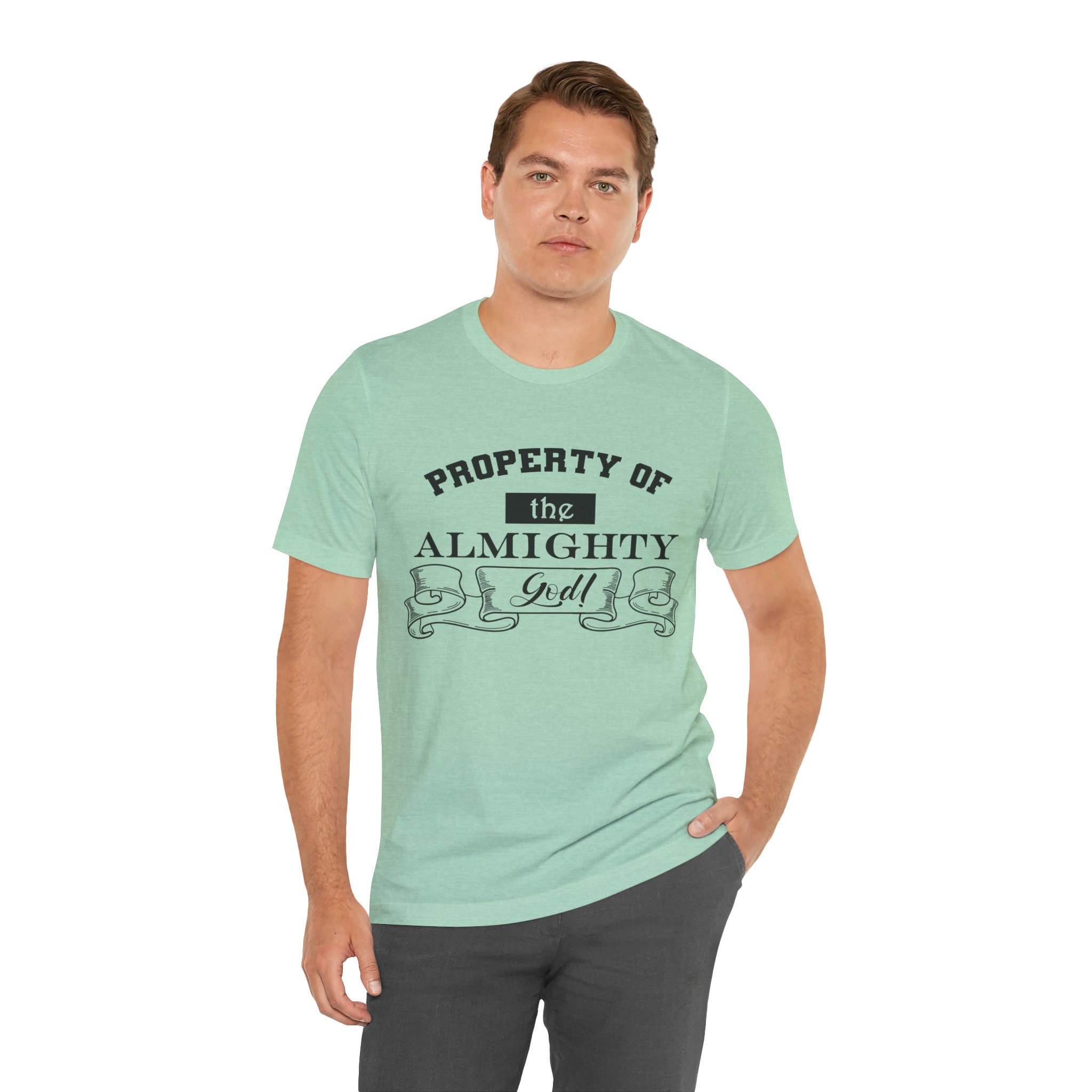 Property of the Almighty God (in Lght Colored Shirts) Christian