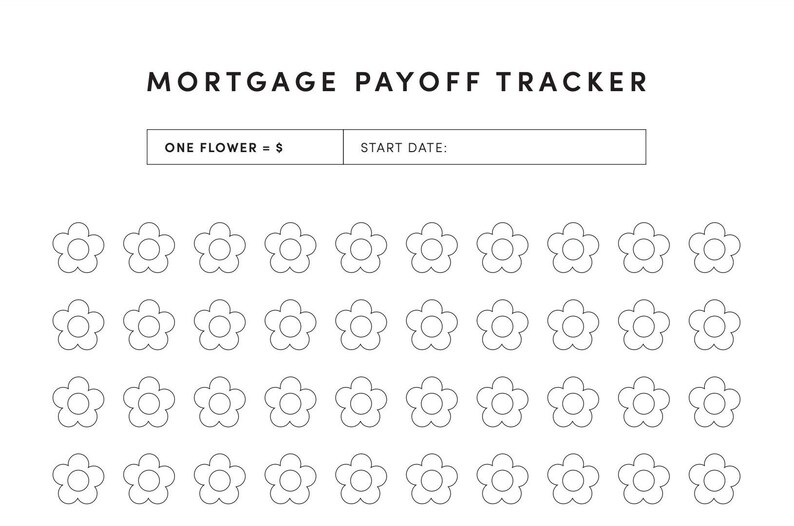 Mortgage Payoff Tracker Printable - Etsy