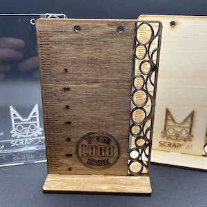 Earring Jewelry Display Stand with Measurements - SVG - Laser Cut File
