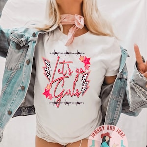 Let's Go Girls Bachelorette Party Shirts, Bridesmaid Party Shirts, Bridesmaid Gift, Nashville Bride Shirt, Retro 90s Country Western