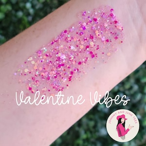Valentines Glitter Hair Gel, Pink Glitter Hair Gel, Body Glitter Gel, Festival Glitter, Confetti Hair Glitter, Summer Hair, Peach Glitter