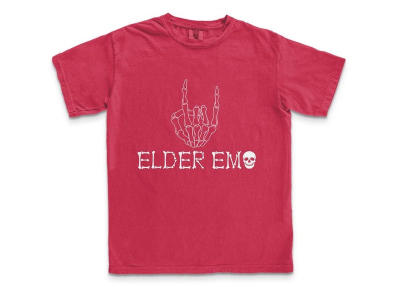 Elder Emo Comfort Colors Tee - Elder Millennial Retro Band Shirt image 10
