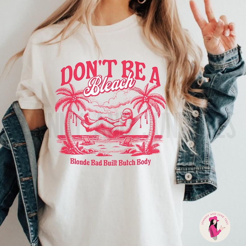 Bleach Blonde Bad Built Butch Body MTG Crockett Y2K Meme Shirt, Summer